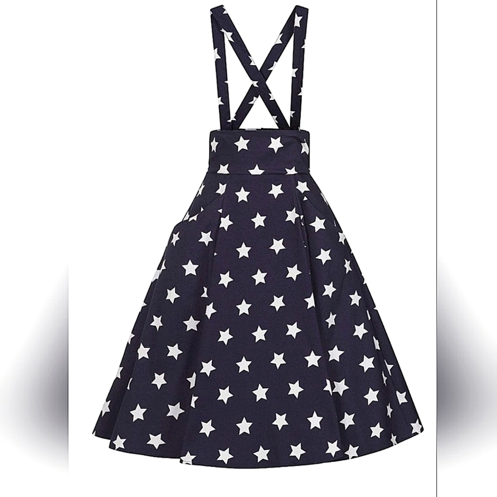 Collectif Alexa Stars Swing Skirt in 2X